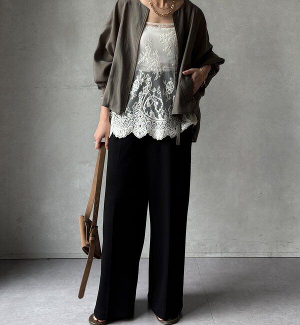  「【WEB限定】バックギャザーフリルブルゾン」|ブルゾン・スタジャン|