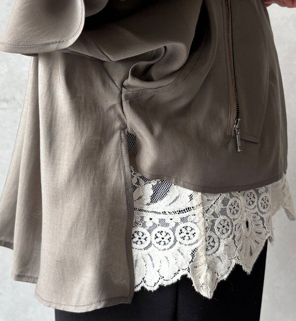  「【WEB限定】バックギャザーフリルブルゾン」|ブルゾン・スタジャン|