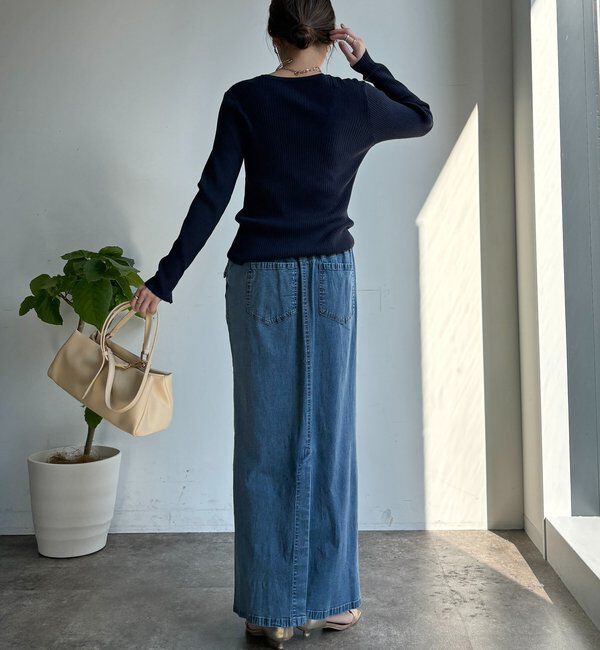  「ライトオンスストレッチデニムタイトスカート」|スカート|