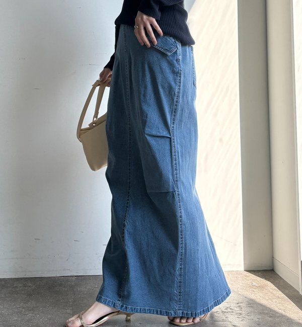  「ライトオンスストレッチデニムタイトスカート」|スカート|