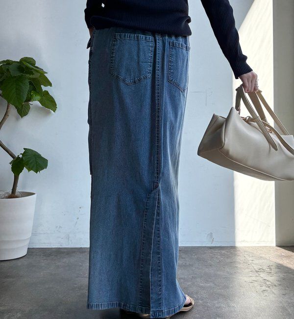  「ライトオンスストレッチデニムタイトスカート」|スカート|