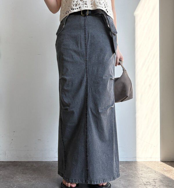  「ライトオンスストレッチデニムタイトスカート」|スカート|