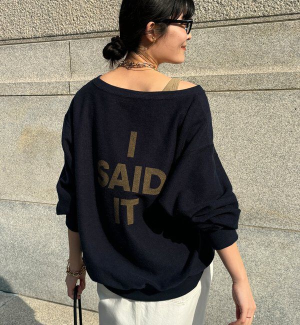  「【インフルエンサーOKOCHI企画】リバーシブルロゴスウェット」|Tシャツ・カットソー|ネイビー