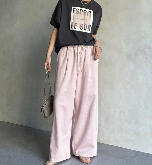  「【WEB限定】オーガンジーロゴTEE」|Tシャツ・カットソー|