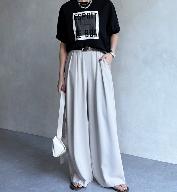  「【WEB限定】オーガンジーロゴTEE」|Tシャツ・カットソー|