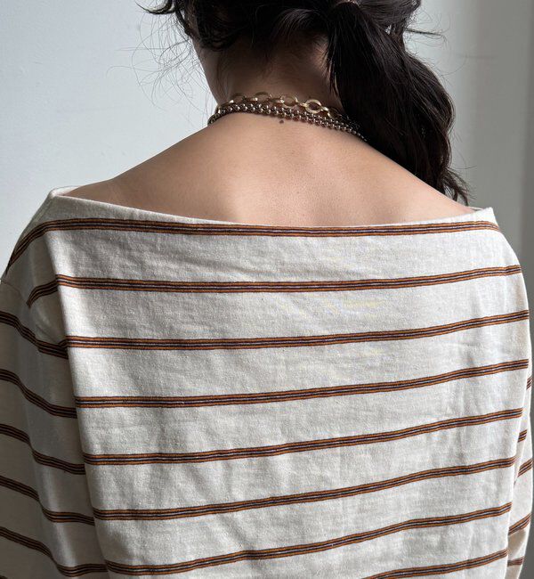  「マルチボーダーオフショルTEE」|Tシャツ・カットソー|