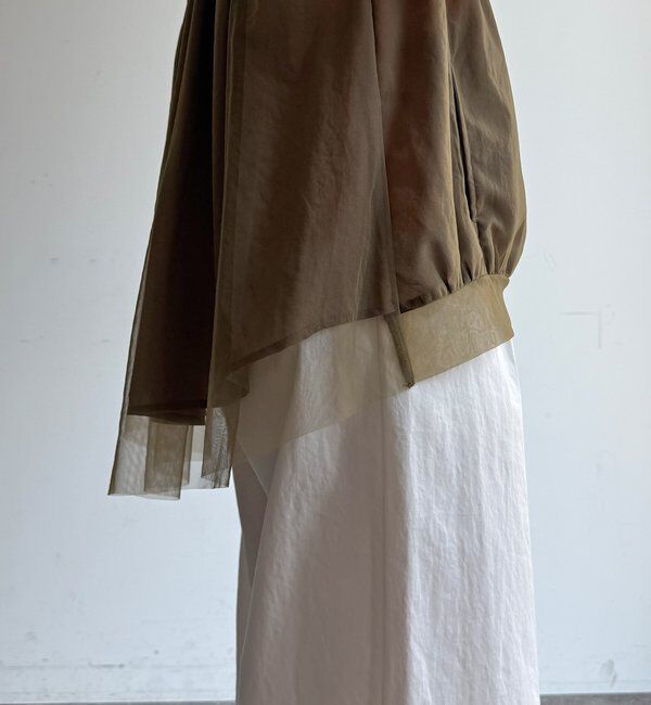  「【WEB限定】チュールドッキングノースリーブブルゾン」|ブルゾン・スタジャン|