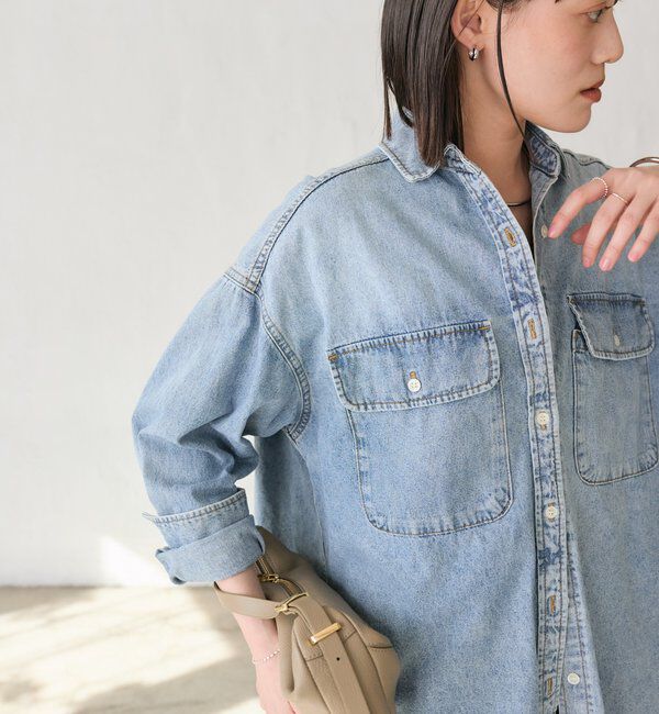  「【ベストセラー】【MONN.:.(モン)】ビッグデニムシャツ」|シャツ・ブラウス|