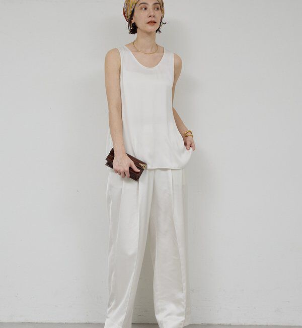  「エアリーサテンタンク」|シャツ・ブラウス|