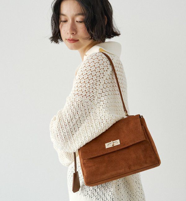  「《WEB限定》スエードフラップミニトートバッグ」|トートバッグ|