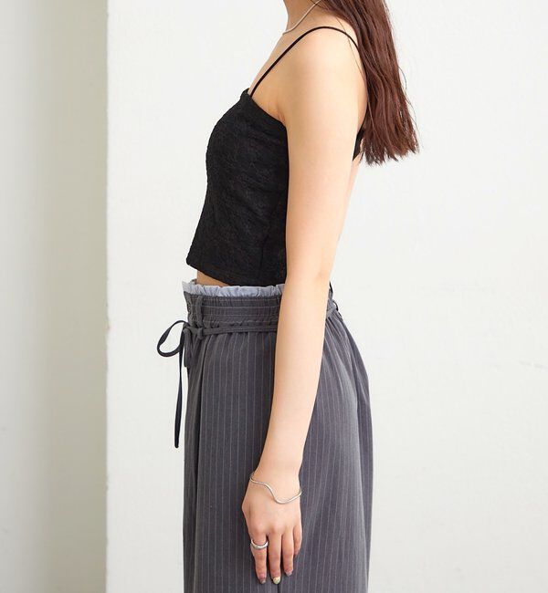  「パット付きレースキャミソール」|キャミソール|