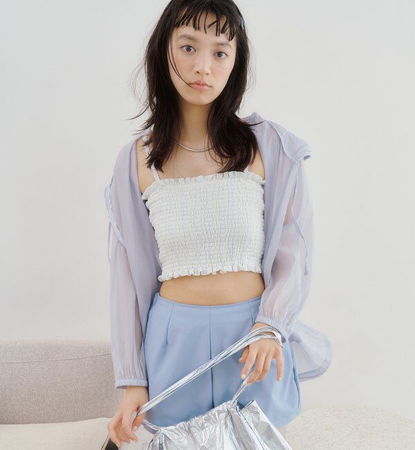  「26SSシアーパーカー4SETスイムウェア」|ビキニ|ブルー