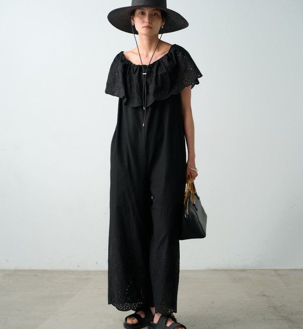  「コットンレースオールインワン」|ワンピース|