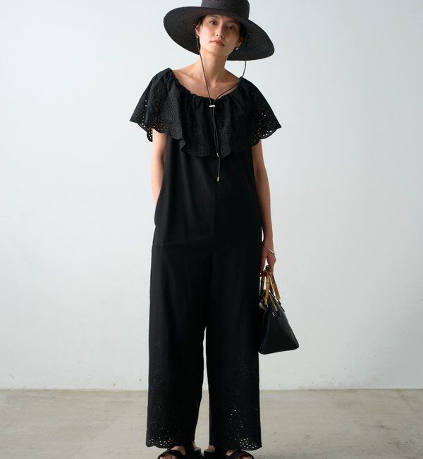  「コットンレースオールインワン」|ワンピース|