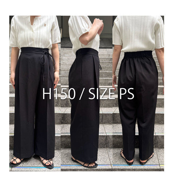  「【待望の追加決定！/新色ブラウン】ラップリボンパンツ」|チノ|