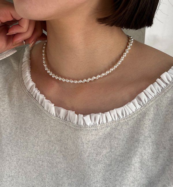  「〈GOLDY/ゴールディ〉ジグザグパールネックレス」|リング|