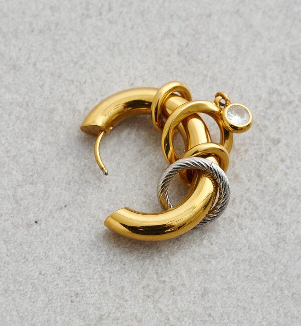  「カスタムリングフープピアス」|ピアス|