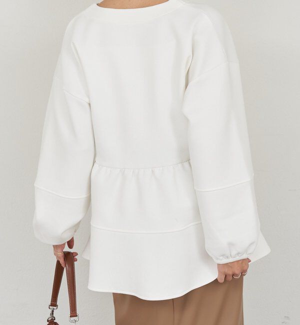  「ポンチペプラムトップス」|Tシャツ・カットソー|