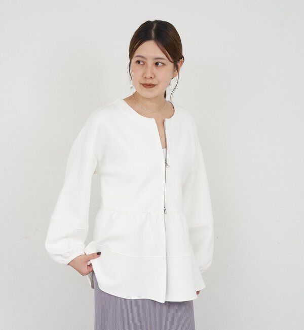  「ポンチペプラムトップス」|Tシャツ・カットソー|