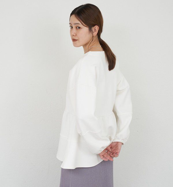  「ポンチペプラムトップス」|Tシャツ・カットソー|