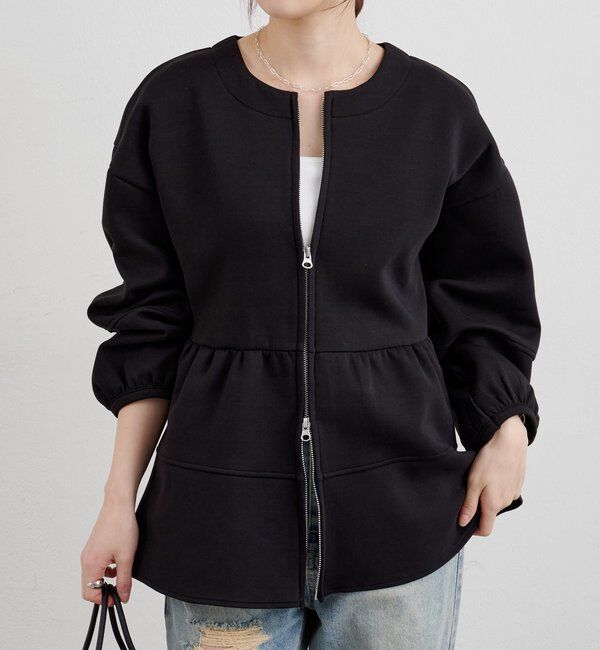  「ポンチペプラムトップス」|Tシャツ・カットソー|