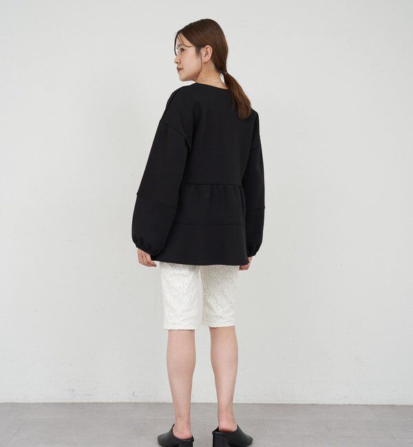  「ポンチペプラムトップス」|Tシャツ・カットソー|