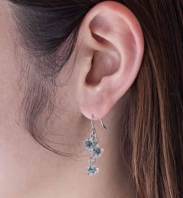 collex「【HARIO Lampwork Factory】ピアス ひとふさのミモザ」|ピアス|