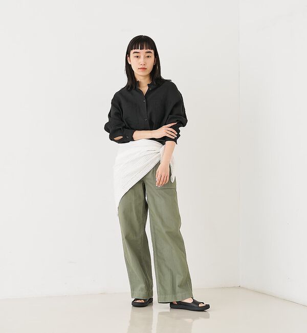 collex「Wカラー リネンシャツ【予約】」|シャツ・ブラウス|