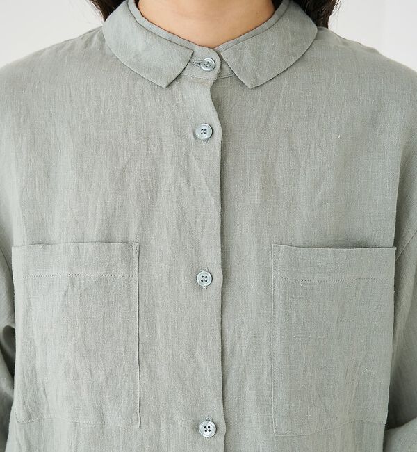 collex「Wカラー リネンシャツ【予約】」|シャツ・ブラウス|