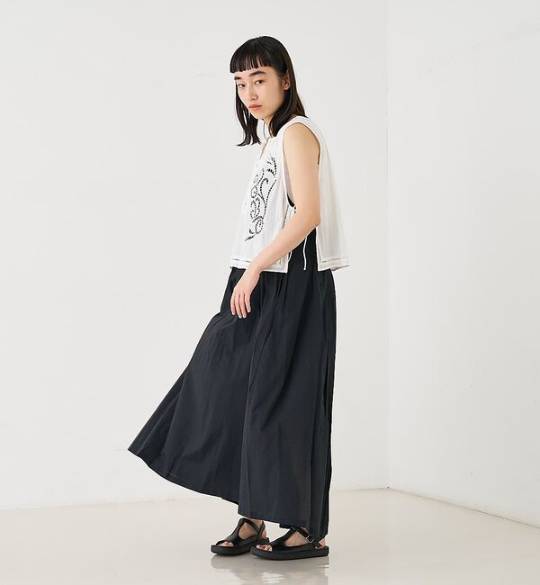 collex「カットワーク刺繍サイドリボンベスト【予約】」|ベスト・ジレ|