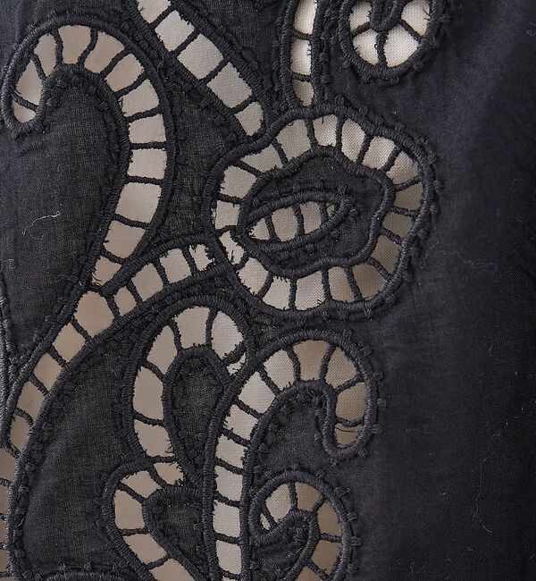 collex「カットワーク刺繍サイドリボンベスト【予約】」|ベスト・ジレ|