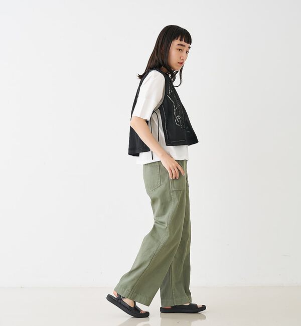 collex「カットワーク刺繍サイドリボンベスト【予約】」|ベスト・ジレ|