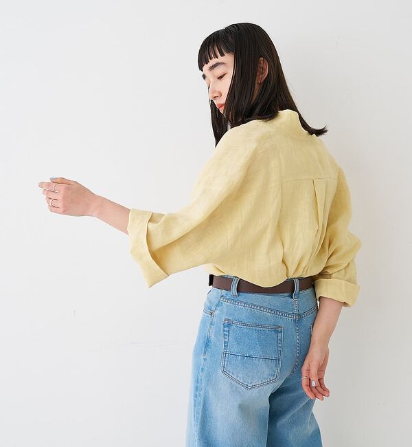 collex「ワイドスリーブリネンオーバーシャツ【予約】」|シャツ・ブラウス|