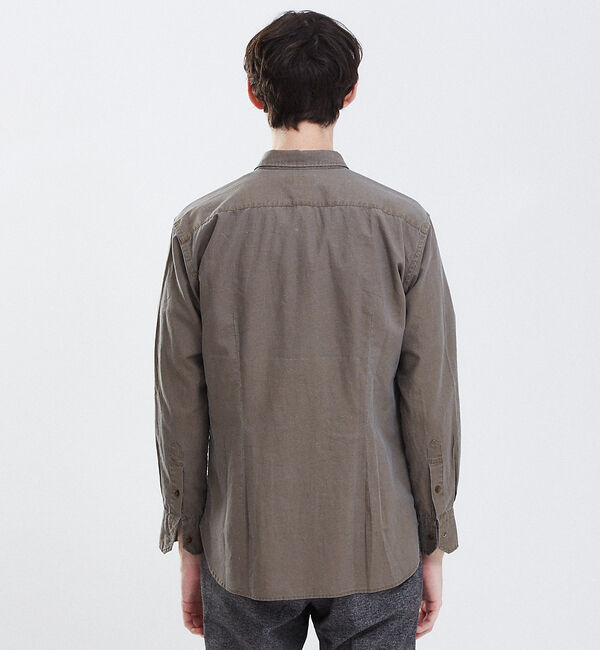 ABAHOUSE「【Recency of Mine】綿麻ダンガリー オーバーシャツ」|シャツ・ブラウス|