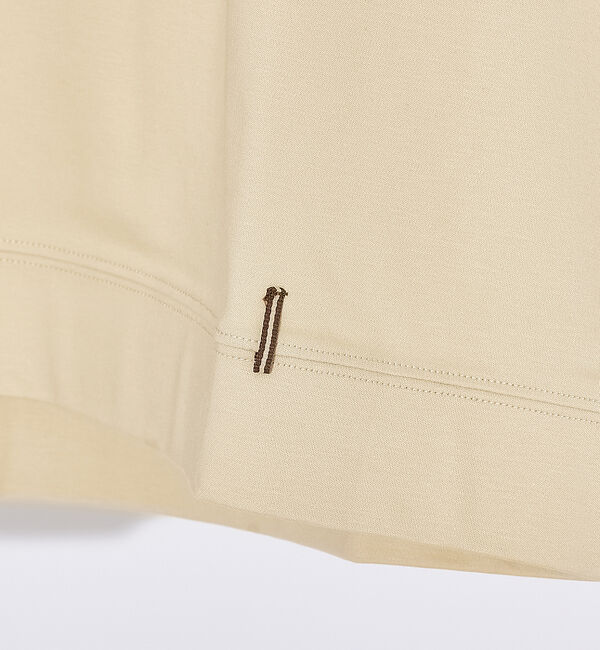 ABAHOUSE「【コットンシルケット】ポンチ Vネック Tシャツ」|Tシャツ・カットソー|