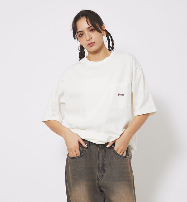ABAHOUSE「【PENDLETON/ペンドルトン】EMS Pocket Tee/刺繍ポケットT」|Tシャツ・カットソー|オフホワイト