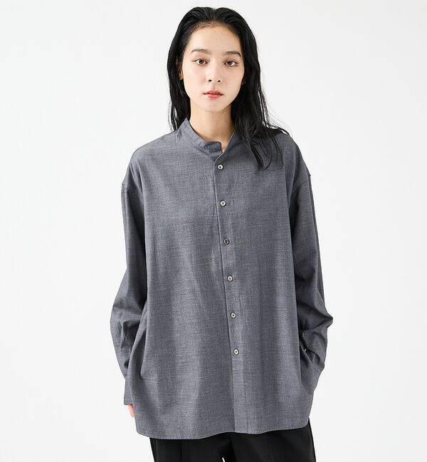 ABAHOUSE「【FORTUNA / フォルトゥナ】WOOLLY TECツイルシャツ/ウーリーテ」|シャツ・ブラウス|