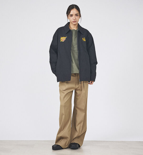 ABAHOUSE「【TAION / タイオン】NON DOWN REVERSIBLE VET BL」|ブルゾン・スタジャン|