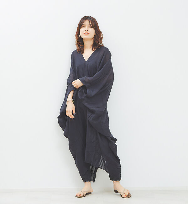 Rouge vif「【SU PARIS】 Ｖネックワンピ」|ワンピース|ブラック