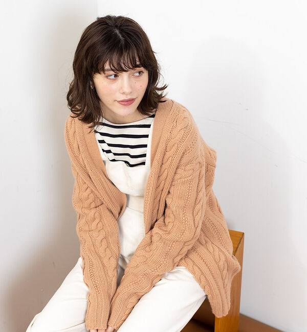 Rouge vif「ケーブルニットカーデ」|カーディガン|