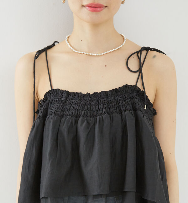 Rouge vif「ボイルスモッキングキャミソール」|キャミソール|