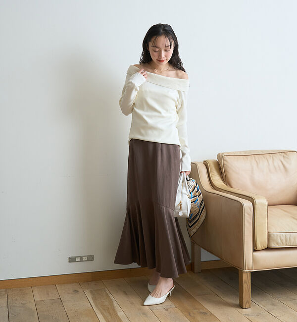 Rouge vif「オフショルレディニットプルオバー」|ニット・セーター|