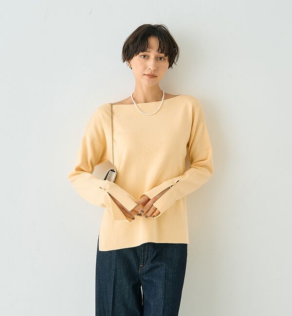 Rouge vif「スムーススリット ニットプルオーバー」|ニット・セーター|