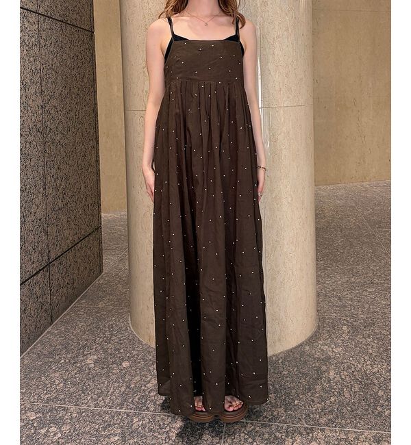 Rouge vif「【2026SS新作】【人気追加】インドドット刺繍キャミワンピース【予約】」|ワンピース|