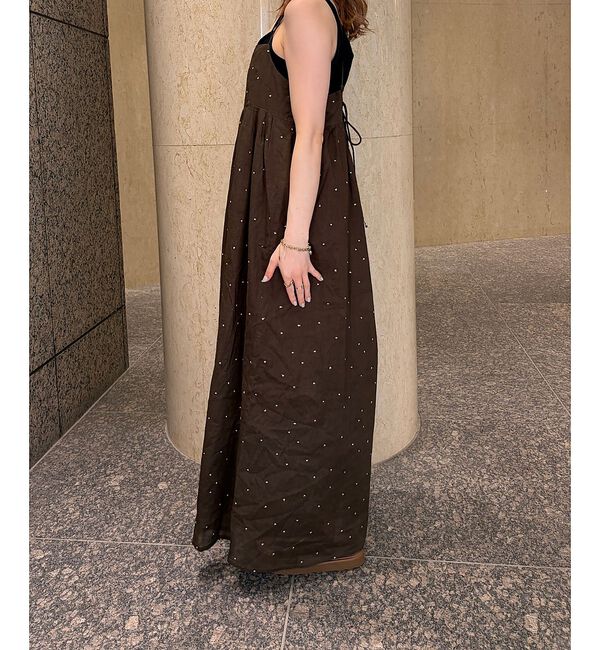 Rouge vif「【2026SS新作】【人気追加】インドドット刺繍キャミワンピース【予約】」|ワンピース|