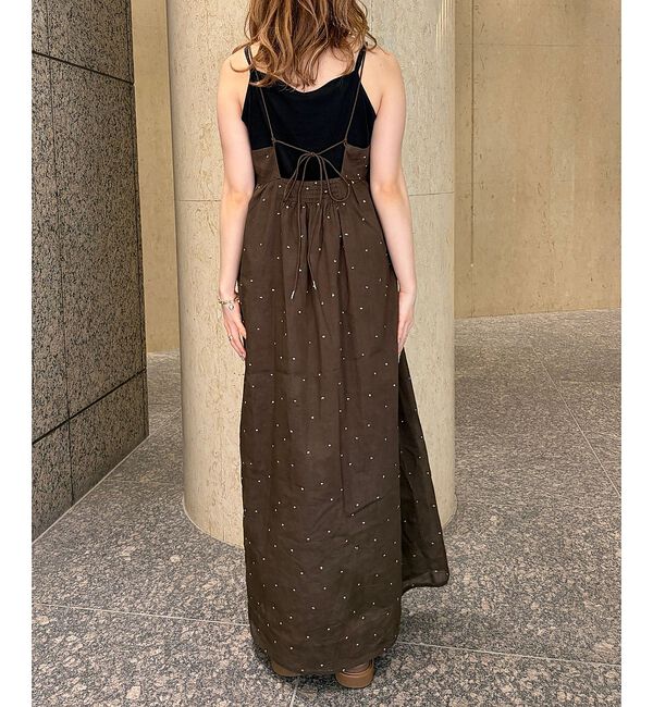 Rouge vif「【2026SS新作】【人気追加】インドドット刺繍キャミワンピース【予約】」|ワンピース|