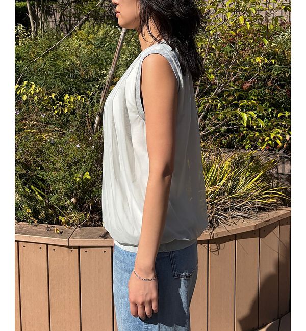 Rouge vif「【一部店舗限定】チュールレイヤードニットトップス【予約】」|ニット・セーター|