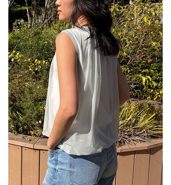 Rouge vif「【一部店舗限定】チュールレイヤードニットトップス【予約】」|ニット・セーター|