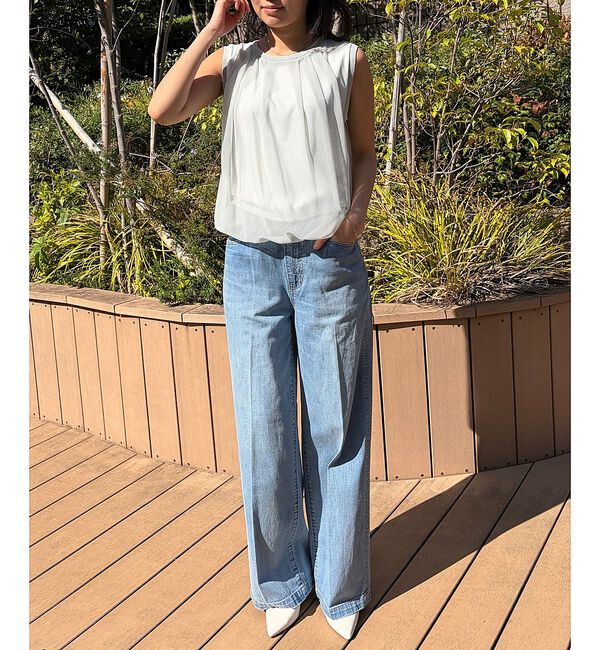 Rouge vif「【一部店舗限定】チュールレイヤードニットトップス【予約】」|ニット・セーター|