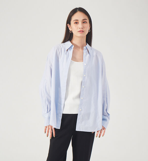 qualite「スリットデザインシャツ」|シャツ・ブラウス|